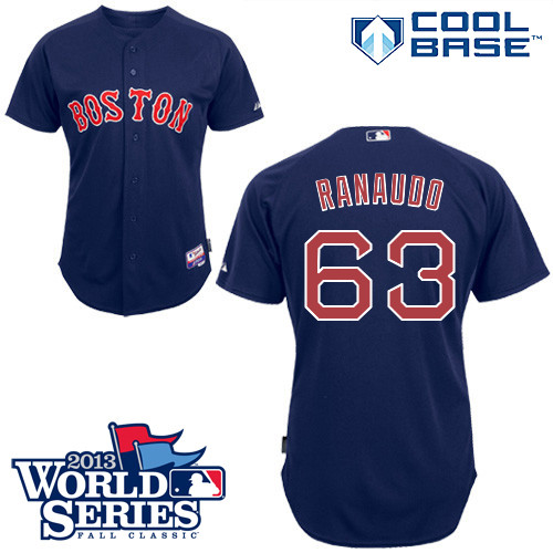 Anthony Ranaudo #63 mlb Jersey-Boston Red Sox Women's Authentic Alternate Navy Cool Base Baseball Jersey